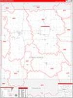 Cerro Gordo, Ia Carrier Route Wall Map